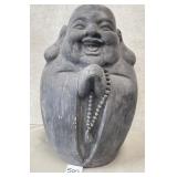 500 - SMILING BUDDHA SCULPTURE 14.5"T (B312)