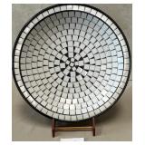 11 - MOSAIC DECOR BOWL W/ STAND (DENMARK) (G6)