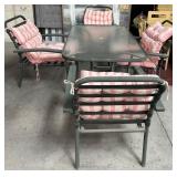 11 - PATIO DINING SET WITH CUSHIONS