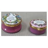 N - 2 HALCYON DAYS TRINKET BOXES (B233)
