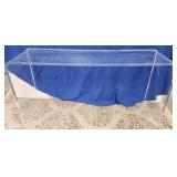 43 - MODERN CLEAR ACRYLIC CONSOLE TABLE