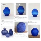 500 - BALOS COBALT BLUE GLASS VASE (G16)
