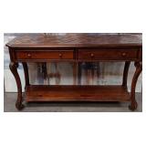 11 - CLASSIC WOODEN CONSOLE TABLE 59X34"