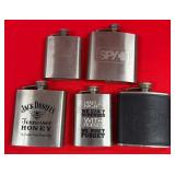 11 - LOT OF 5 FLASKS (A138)