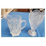 11 - VINTAGE PITCHER & VASE (E10)
