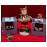 11 - IRIS ARC CRYSTAL & GOEBEL HUMMEL FIGURINES