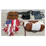 11 - ASSORTED UNIQUE CROSSBODY HANDBAG LOT