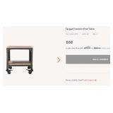 43 - WOOD INDUSTRIAL STYLE SIDE TABLE