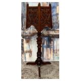 11 - CARVED WOODEN PLANT STAND