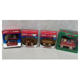 N - LOT OF 4 RADIO FLYER TREE ORNAMENTS (B238)