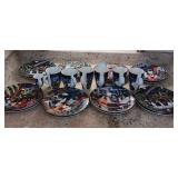 W - MEXICAN ART PLATES AND MUGS SET (K12)