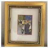 W - GOLD FRAMED MODERN ART PRINT (L92)