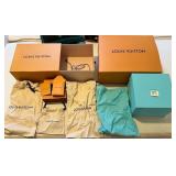 W - LOUIS VUITTON & TIFFANY PACKAGING LOT (M22)