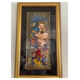 W - MODERN ART GUITAR PLAYER PAINTING (L64)