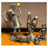 N - LOT OF METAL FIGURINES (25)