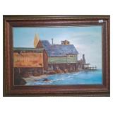 496 - FRAMED MONTEREY PAINTING 46X34" (J60)