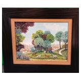 11 - ROSA  AMOY FRAMED ART 12X14" (P21)