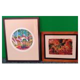 11 - 2 PIECES FRAMED ART (P23)