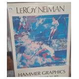 496 - FRAMED LEROY NEIMAN PRINT 30X22" (J66)