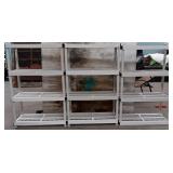 11 - LOT OF 3 4-TIER STORAGE SHELVING UNITS