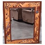 502 - MUSIC THEME FRAMED WALL MIRROR