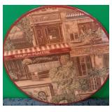 11 - ROUND PARIS SHOPS WALL DECOR 15.5"DIA (P11)