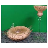 11 - KRONSO JOZEFINA BLOWN GLASS TURTLE & STEMWARE