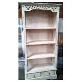 502 - WHITE 4-SHELF BOOKCASE 70X30"