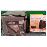 375 - REVERSABLE RUG PAD & PERSONAL HEATER (O1)