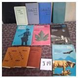 496 - LOT OF STAMP COLLECTOR BOOKS (J14)