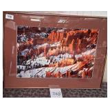 496 - FRAMED CANYON PHOTOGRAPH 26X20" (J68)