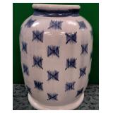 375 - BLUE & WHITE WARE VASE 15.5"T (O22)
