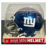 N - RIDDELL NEW YORK SIGNED MINI HELMET (N27)