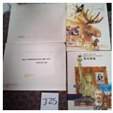 496 - LOT OF 4 MINT STAMP SETS (J25)