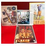 N - LOT OF 4 UNFRAMED PRINTS (A6)