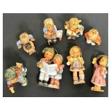 N - LOT OF 8 GOEBEL HUMMEL ORNAMENTS (N89)