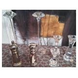 496 - LOT OF CANDLE HOLDERS & SHAKERS (J50)