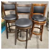 11 - LOT OF 3 MATCHING BAR STOOLS