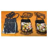 N - BEADED VINTAGE NECK POUCHES (24)