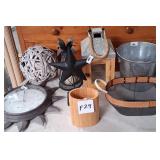 460 - WALL CLOCK, CANDLE LANTERN, HOME DECOR (F24)