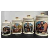 N -  DANBURY MINT HUMMEL CANISTERS (N16)