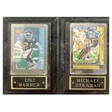 N - TIKI BARBER & MICHAEL STRAHAN CARDS (N63)