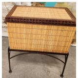 11 - BAMBOO STORAGE BOX ON STAND 24X20"