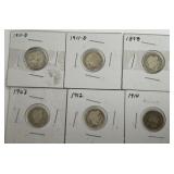S - LOT OF 6 COLLECTIBLE COINS (M5)