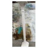 11 - MARBLE LOOK PEDESTAL FLOOR LAMP 69"