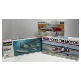 11 -  LOT OF 3 MODEL AIRPLANE KITS (M15)