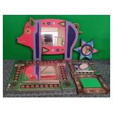 11 - 5 PIECES MIRRORED WALL DECOR (P32)