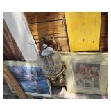 T - VINTAGE WALL LANTERN ART LOT (Y29)