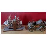 T - VINTAGE SHIP AND CAR MODELS (M2)