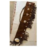 T - CUSTOM WESTERN LEATHER RIFLE SCABBARD (L38)